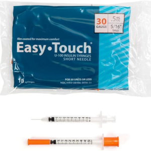 Disposable .5mL 30 Gauge, 5/16 Inch