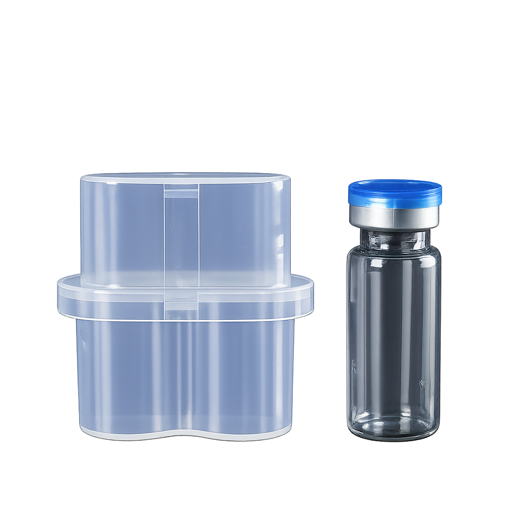 10mL Plastic Vial Holder for 2 Vials - Image 2