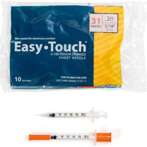 Disposable 0.3mL 31 Gauge, 5/16 Inch Syringes